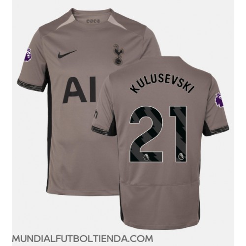 Camiseta Tottenham Hotspur Dejan Kulusevski #21 Tercera Equipación Replica 2023-24 mangas cortas